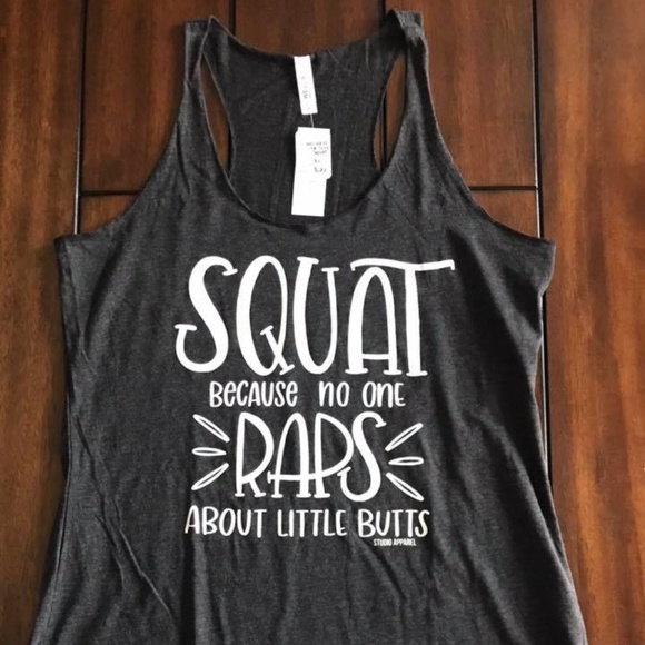 Tops - Squat Racerback (Dark Grey)